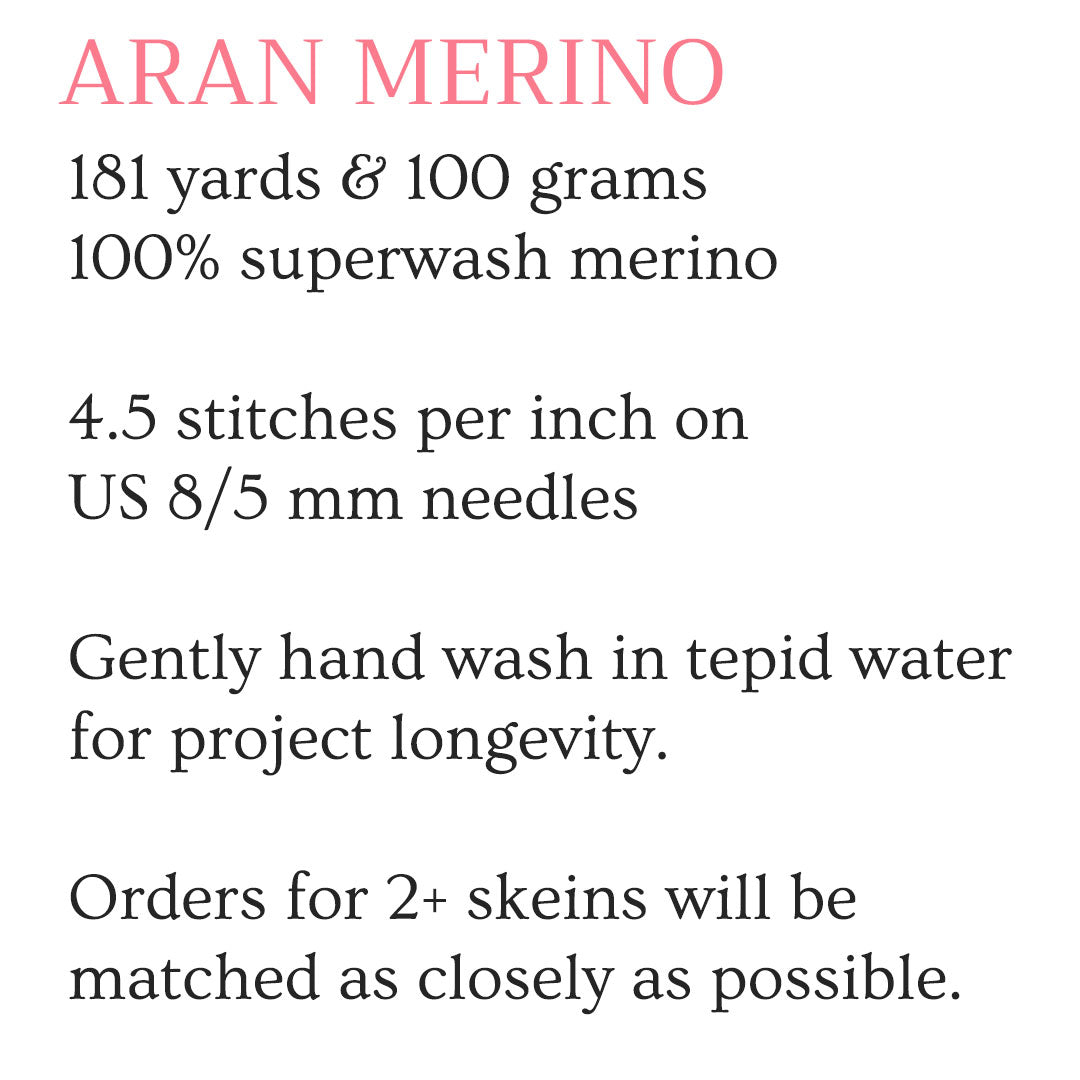 blank aran merino